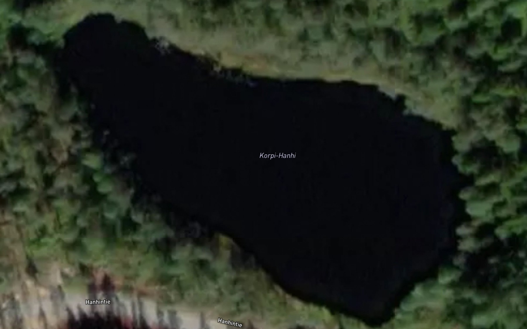 Satellite map of the Korpi-Hanhi