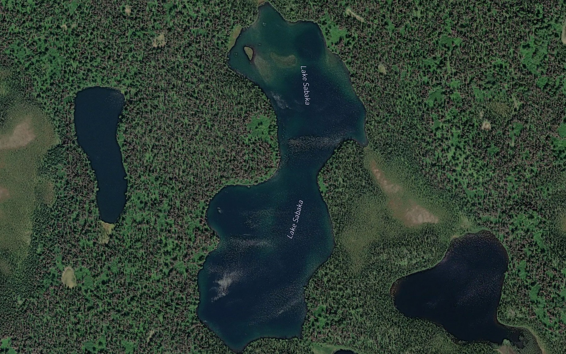 Satellite map of the Lake Sabaka
