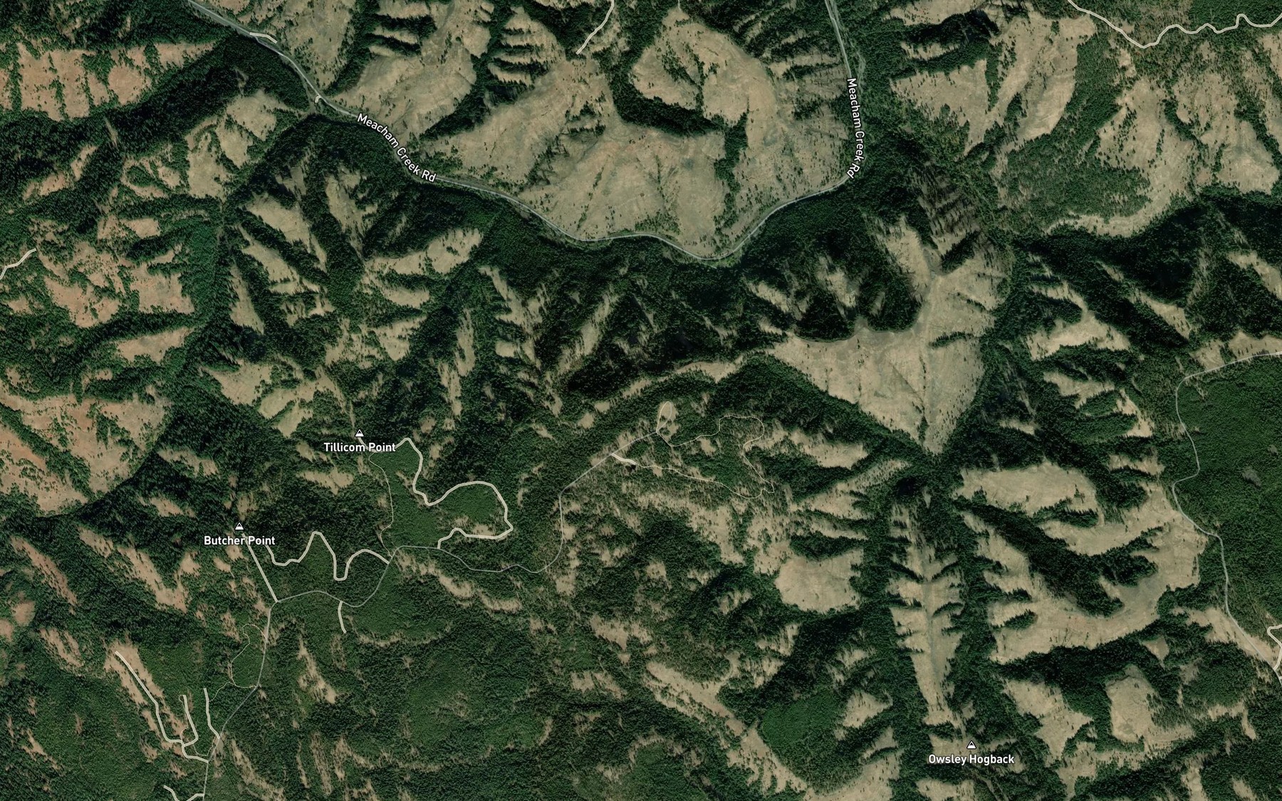 Satellite map of the Rock Spring