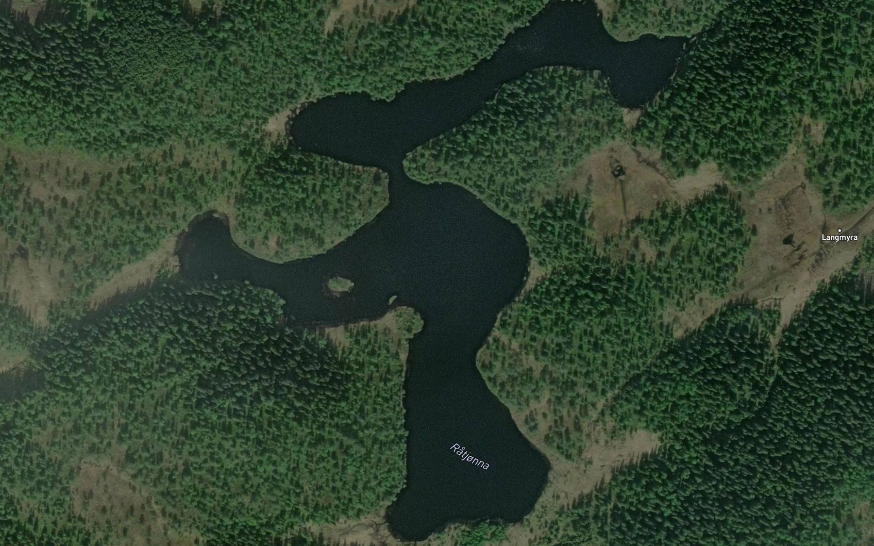 Satellite map of the Ratjorna