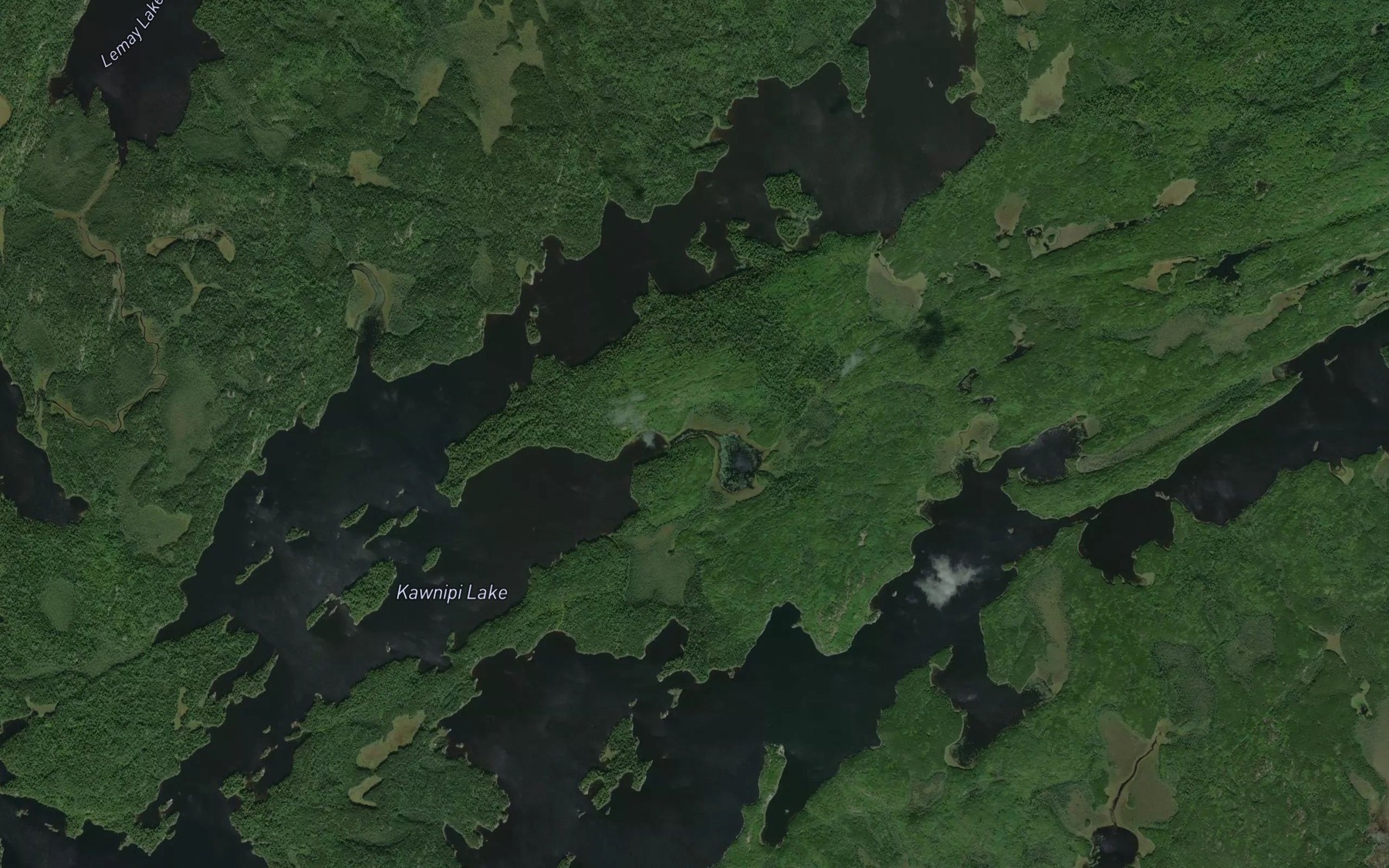 Satellite map of the McKenzie Bay