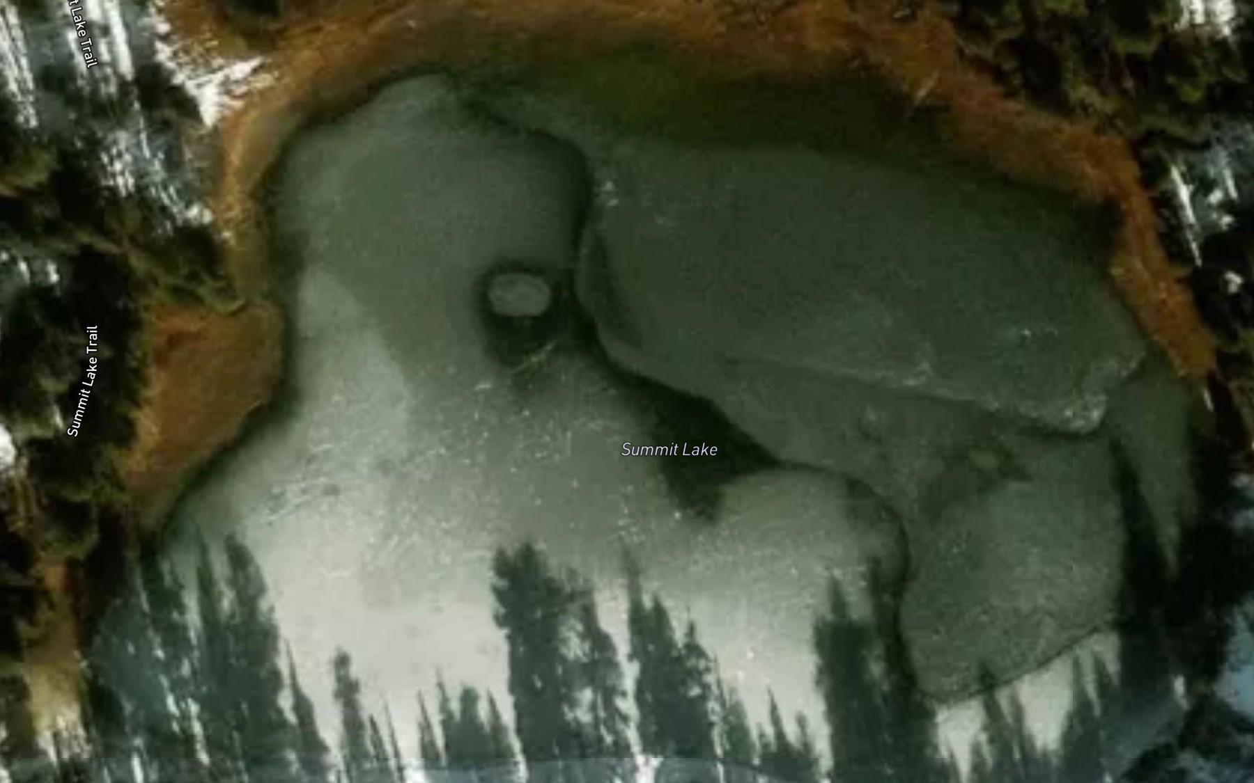 Satellite map of the Summit Lake