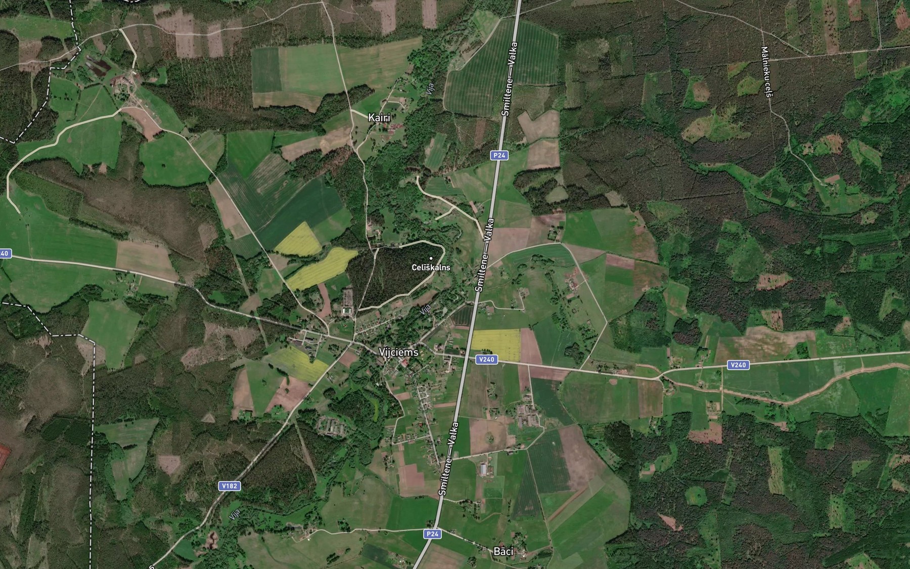 Satellite map of the Stampupe