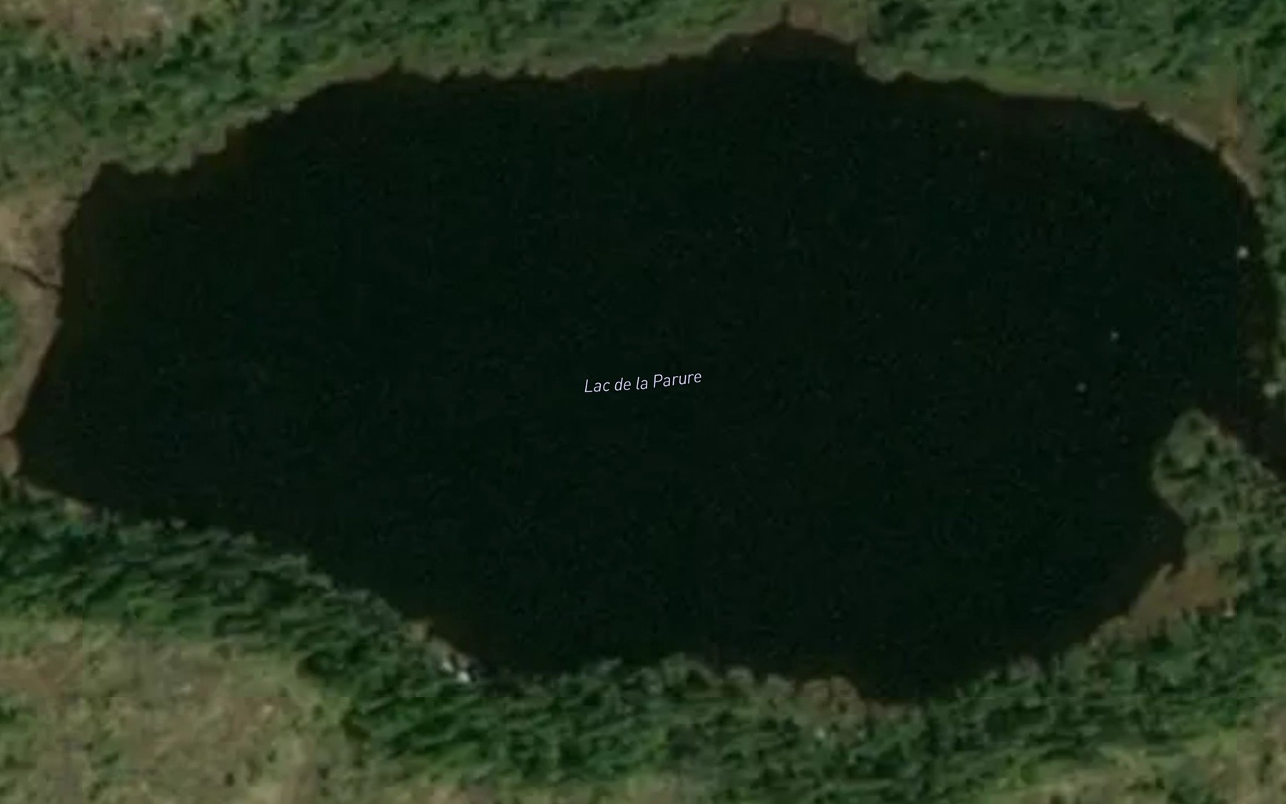 Satellite map of the Lac de la Parure