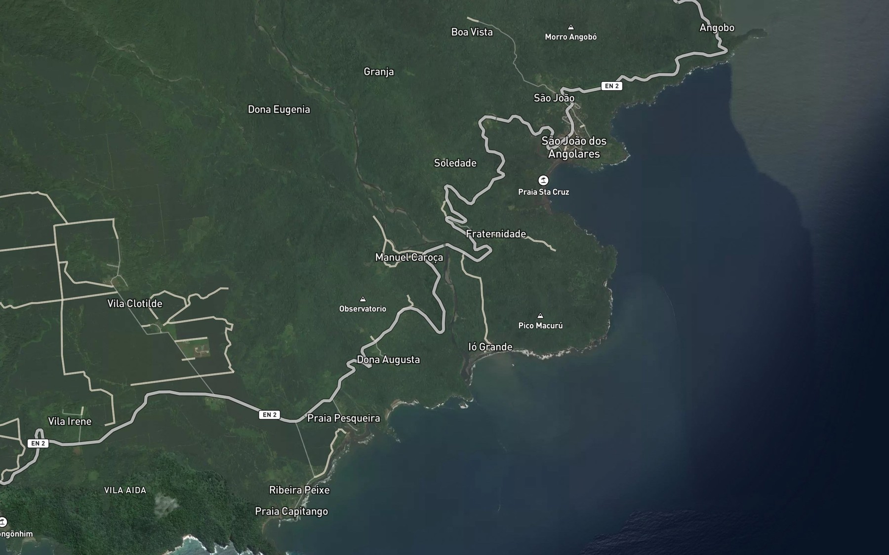 Satellite map of the Rio Umbugo
