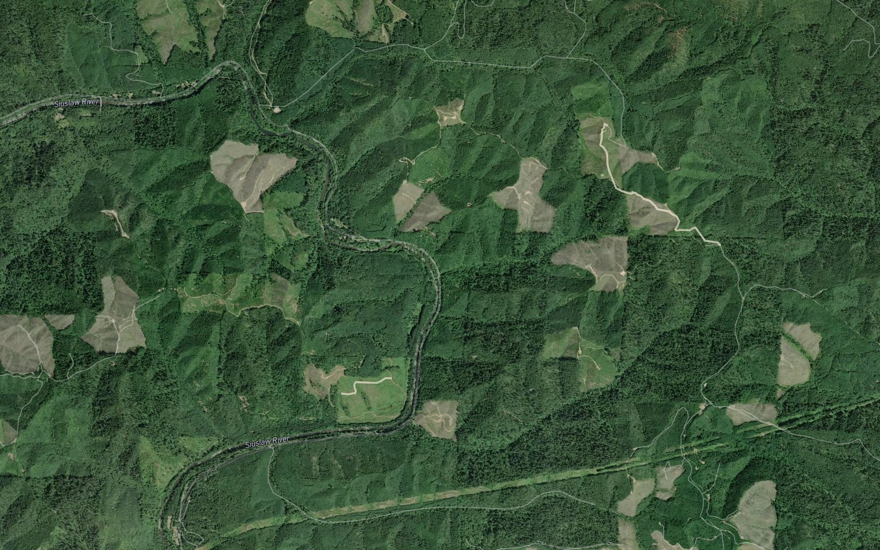 Satellite map of the Smith Creek