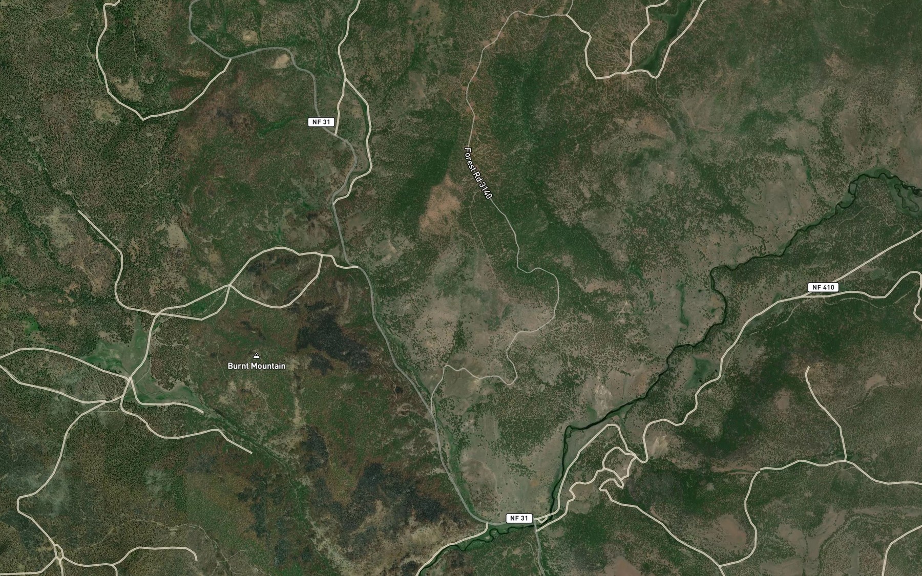 Satellite map of the Spear F Spring