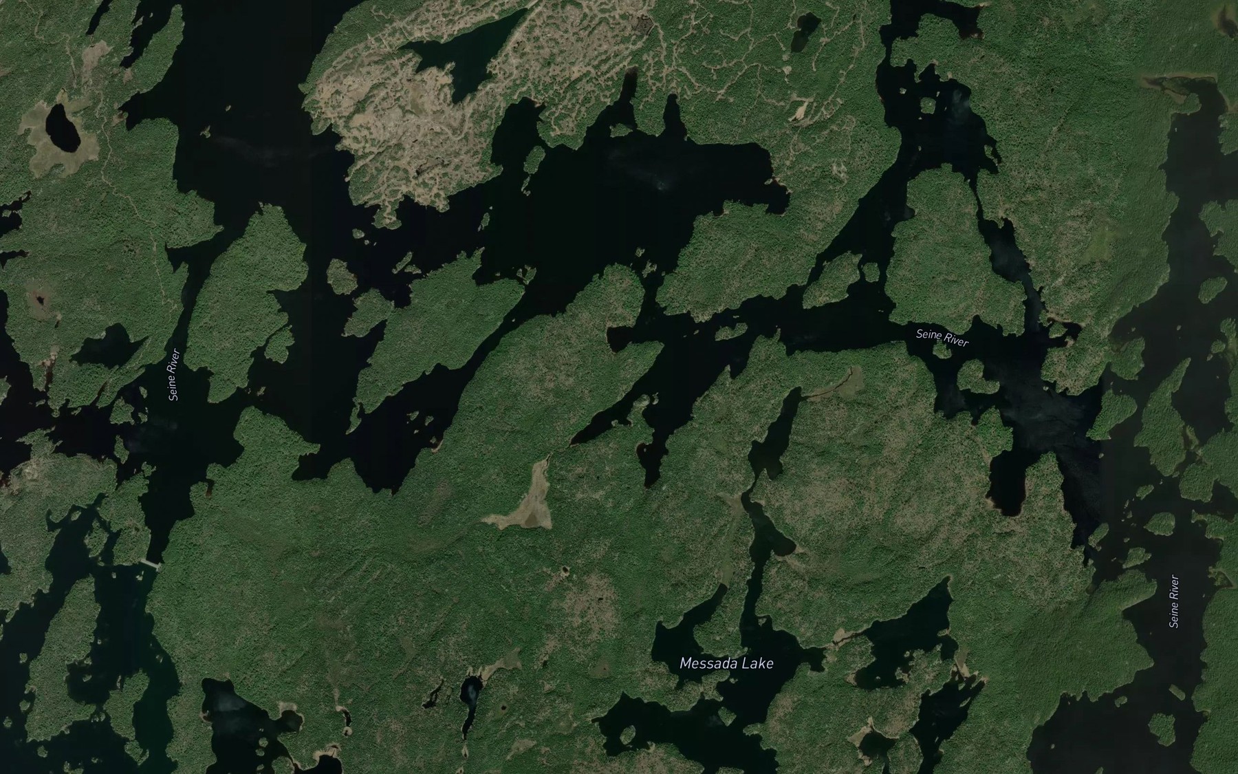 Satellite map of the Lynxhead Narrows