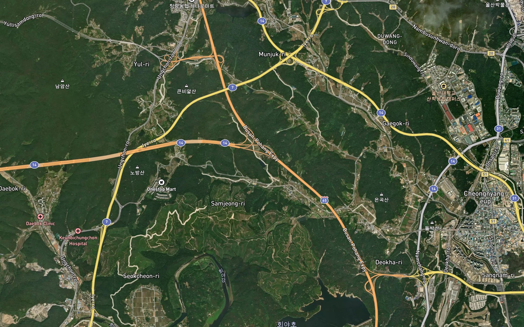 Satellite map of the Nurigongmot