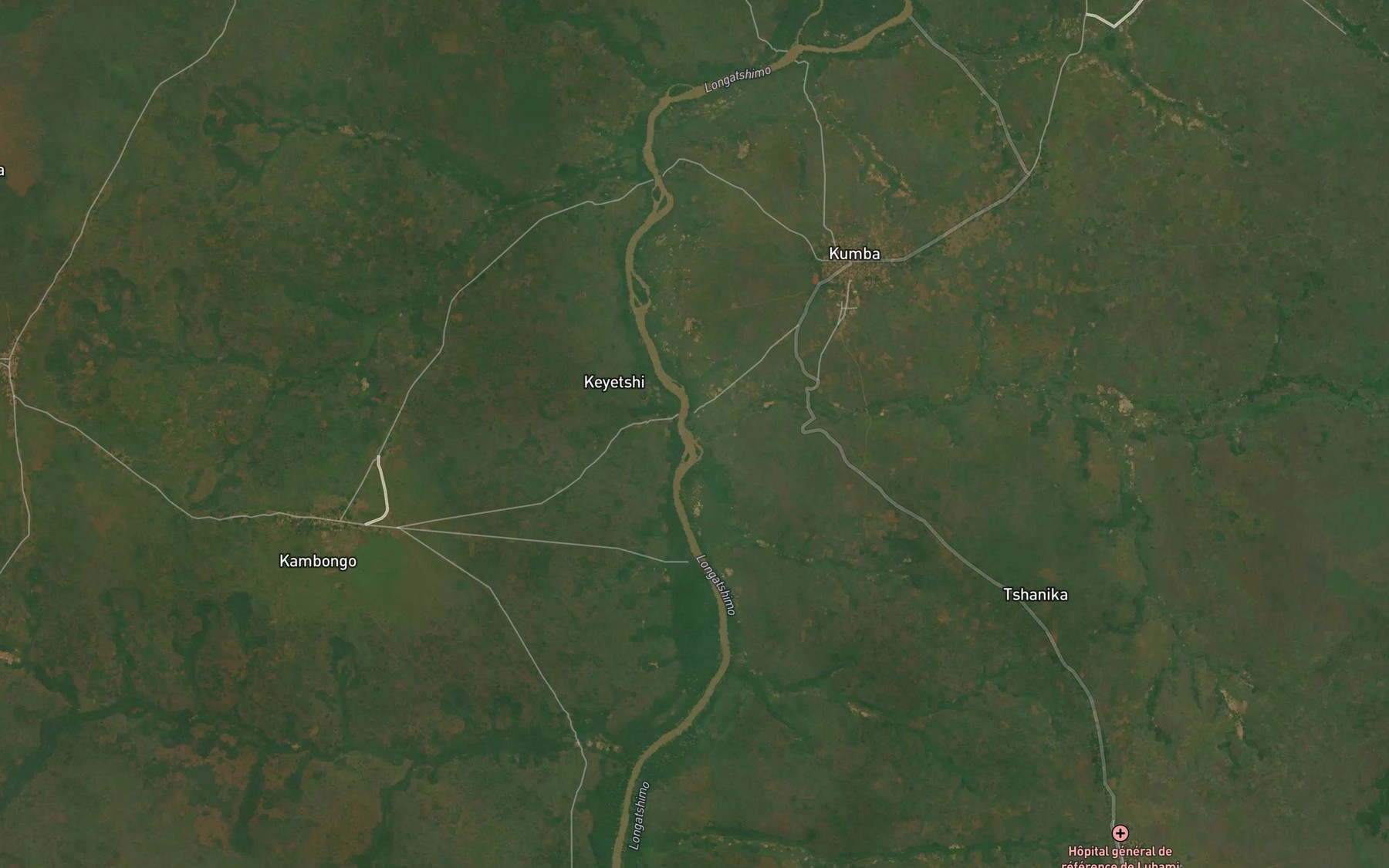 Satellite map of the Lubami