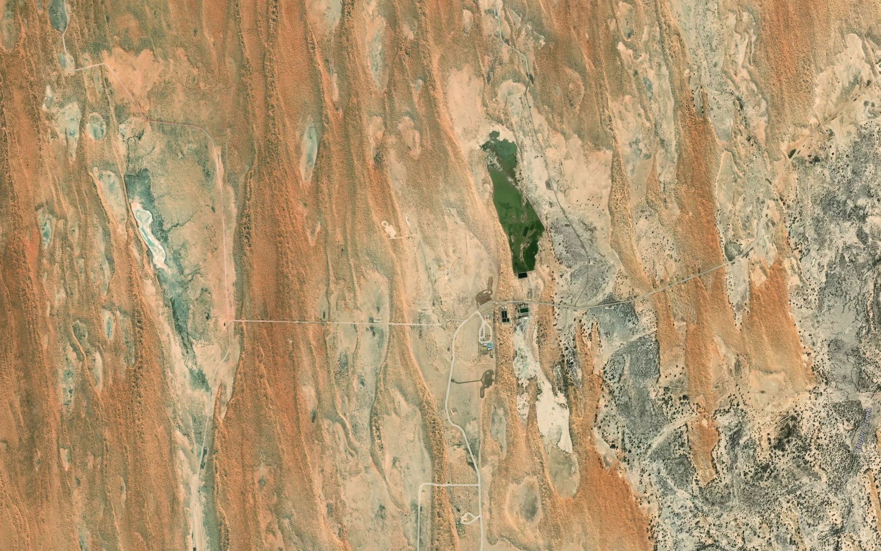 Satellite map of the Bull Lake