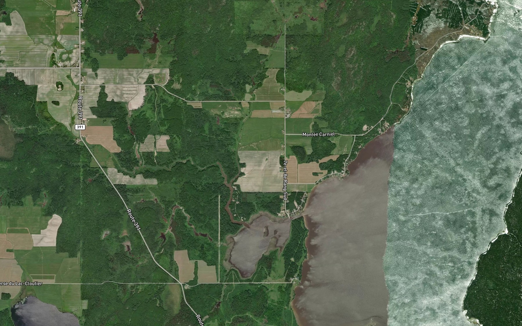Satellite map of the Cours d'eau Rouleau