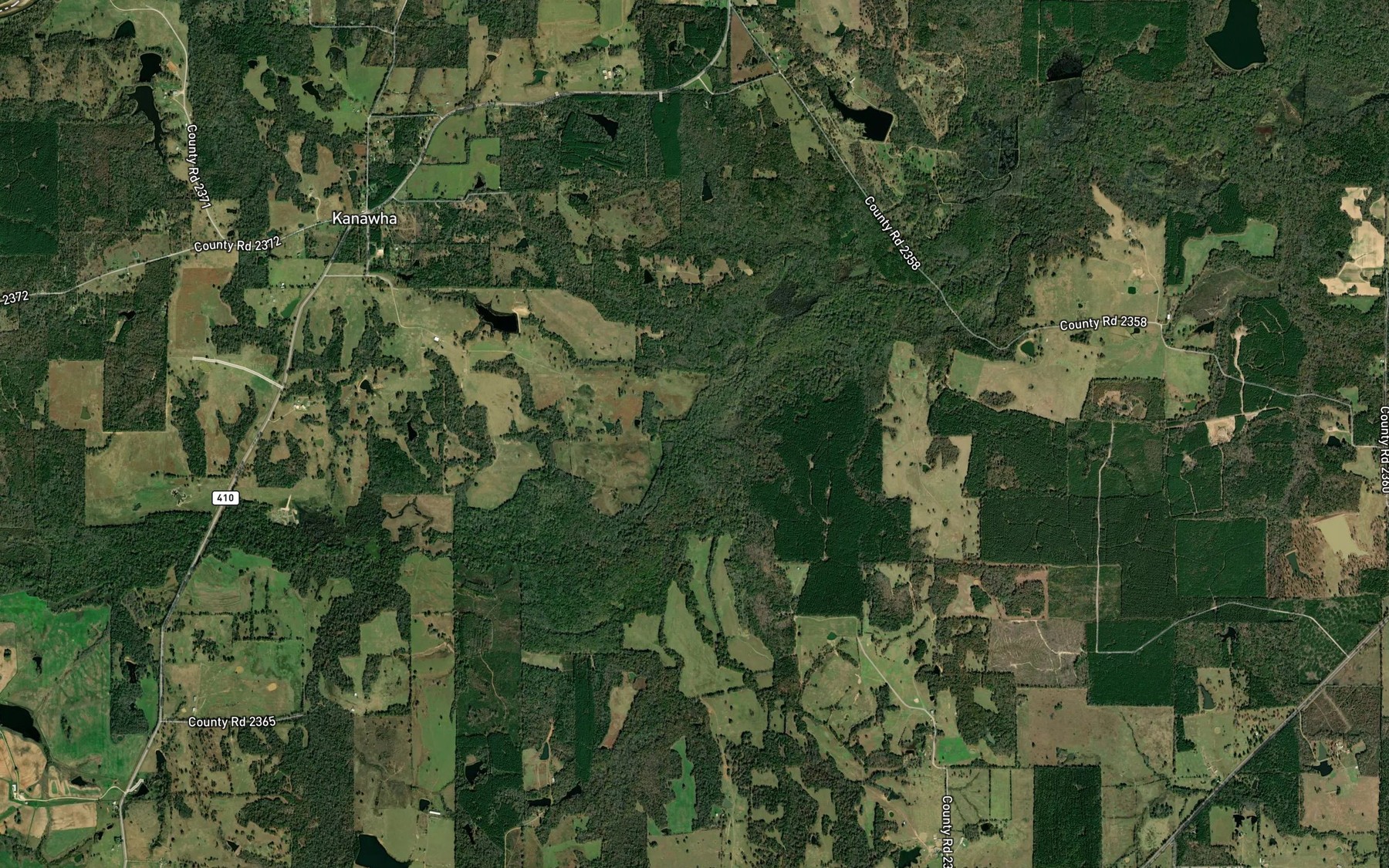 Satellite map of the Little Pine Creek