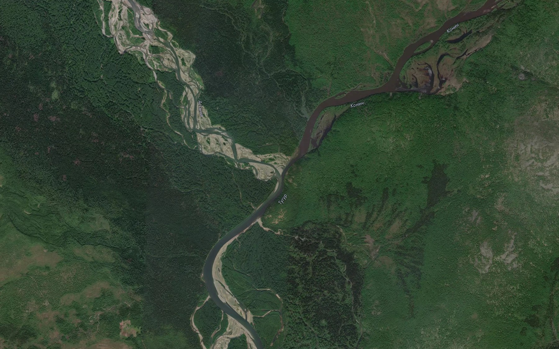 Satellite map of the Assyni