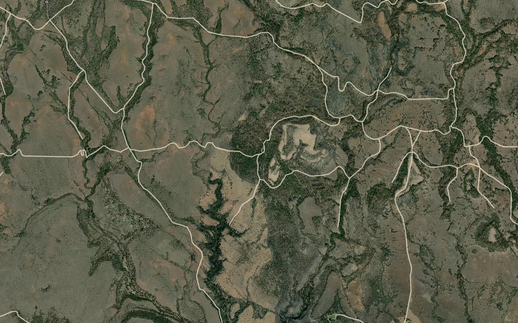 Satellite map of the Sand Spring