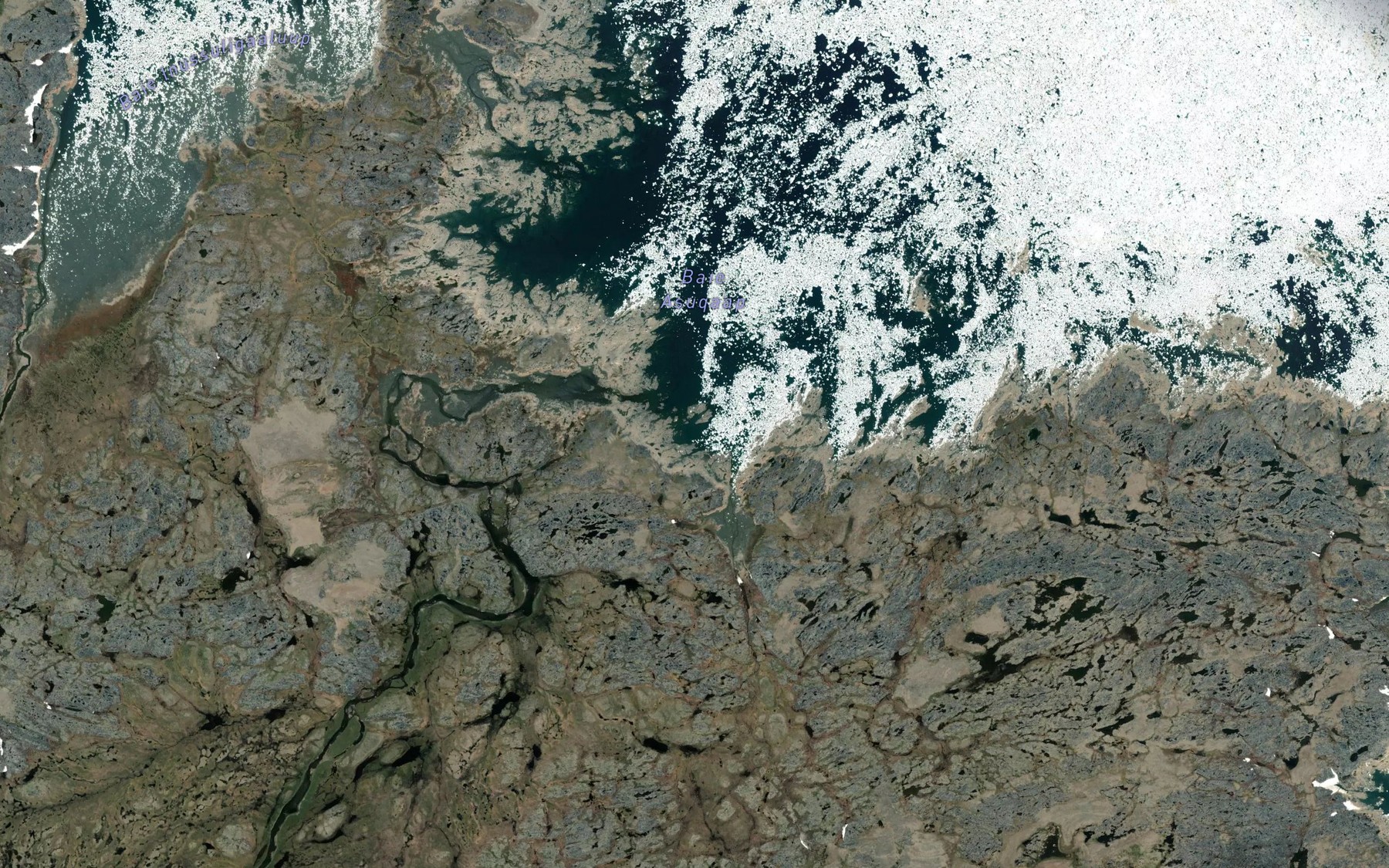 Satellite map of the Baie Asuqaap