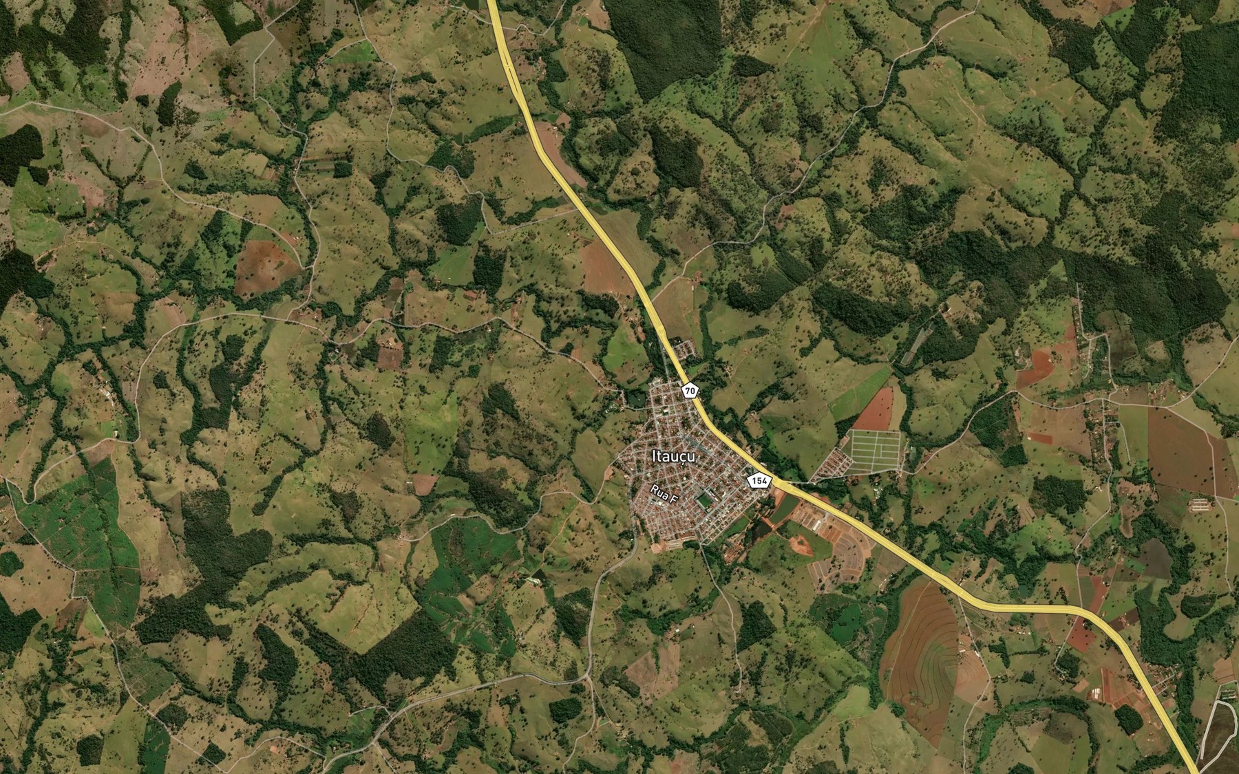 Satellite map of the Corrego Maria da Silva