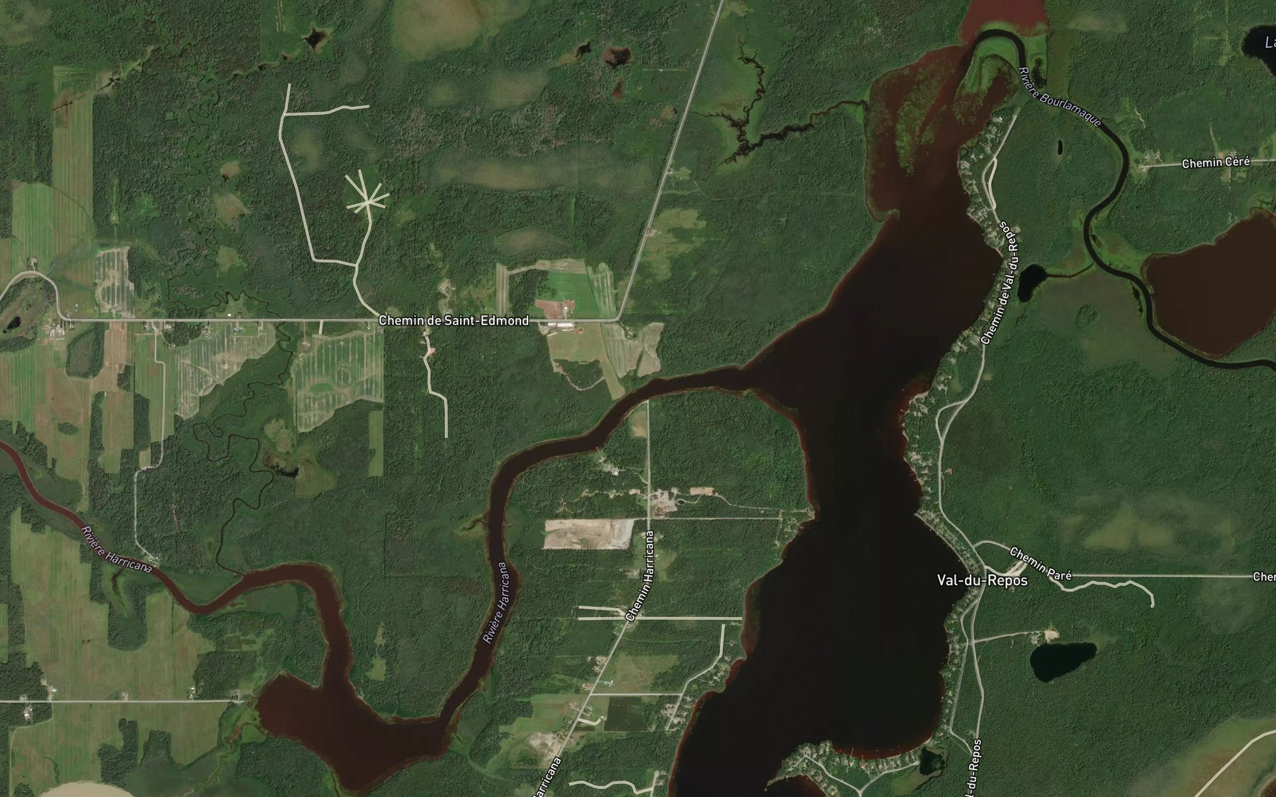 Satellite map of the Ruisseau Brooks