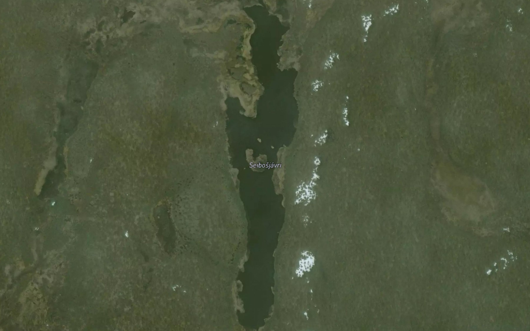 Satellite map of the Seibusjavri