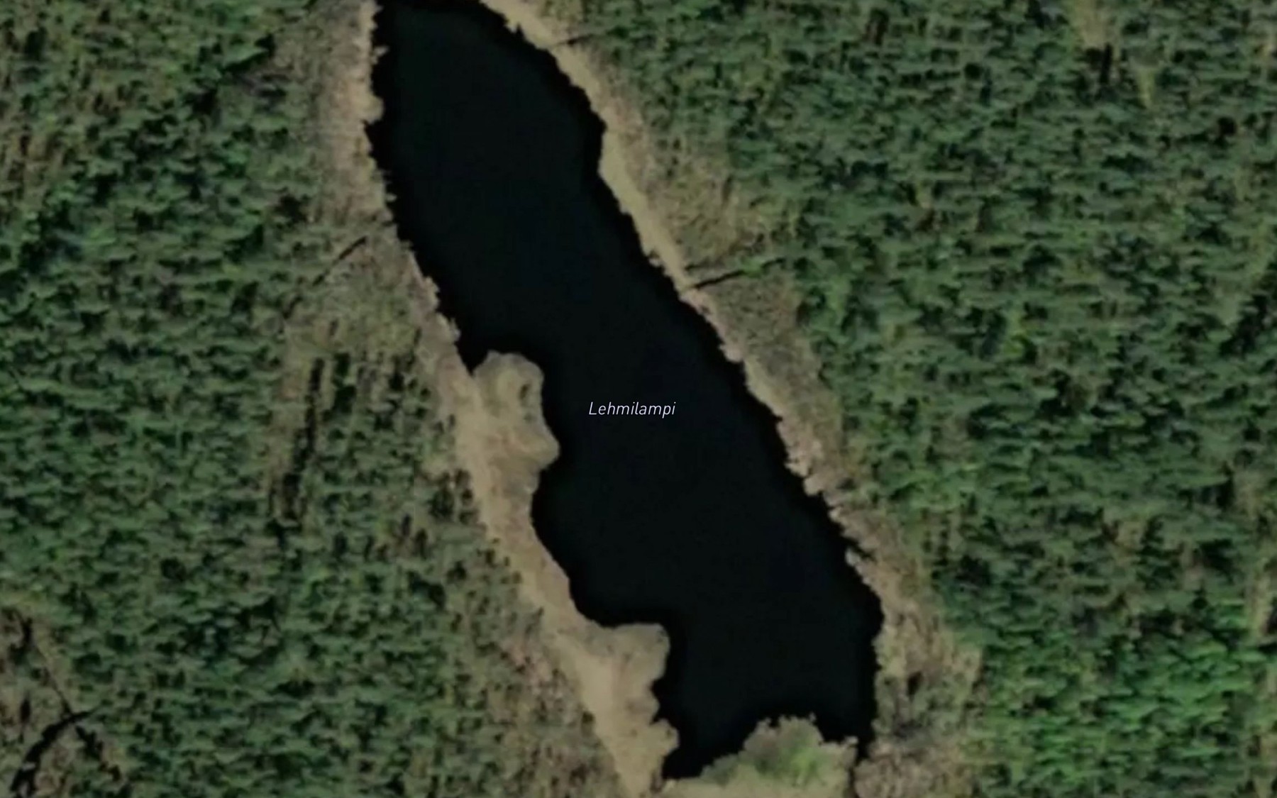 Satellite map of the Lehmilampi
