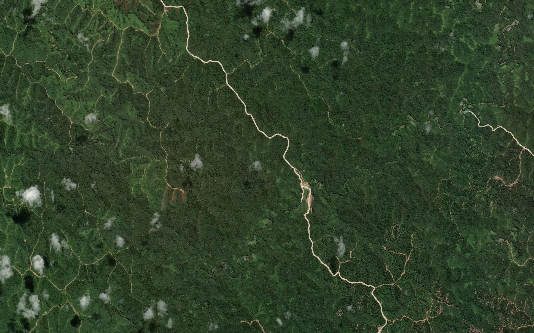 Satellite map of the Sungai Lintang