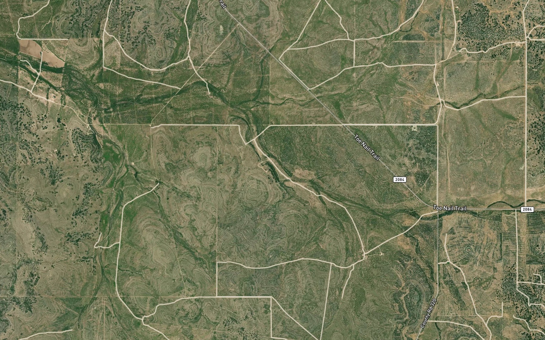 Satellite map of the Cave Spring