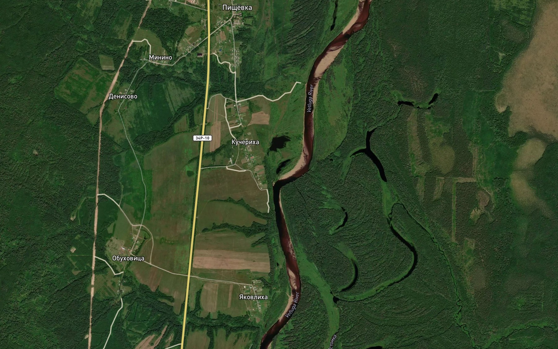 Satellite map of the Minevka