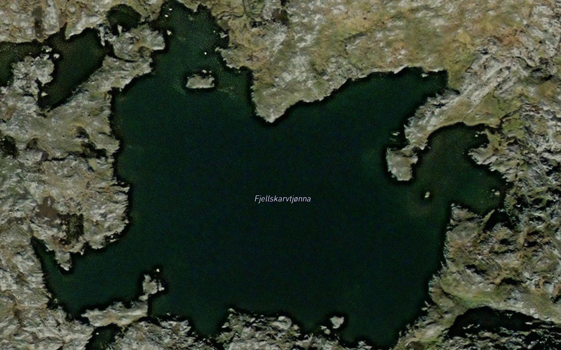 Satellite map of the Fjellskarvtjorna