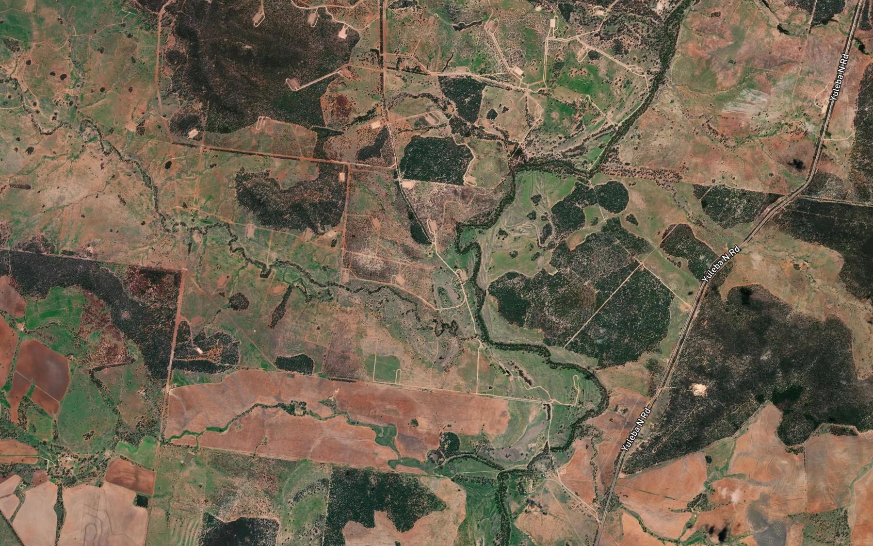 Satellite map of the Black Creek