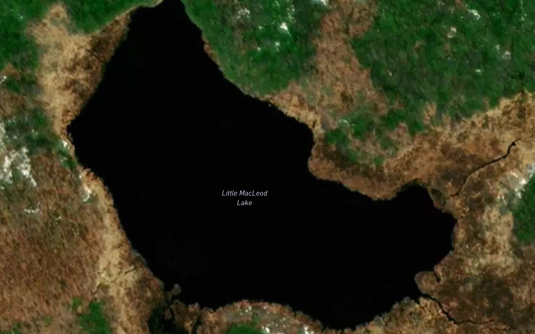 Satellite map of the Little MacLeod Lake
