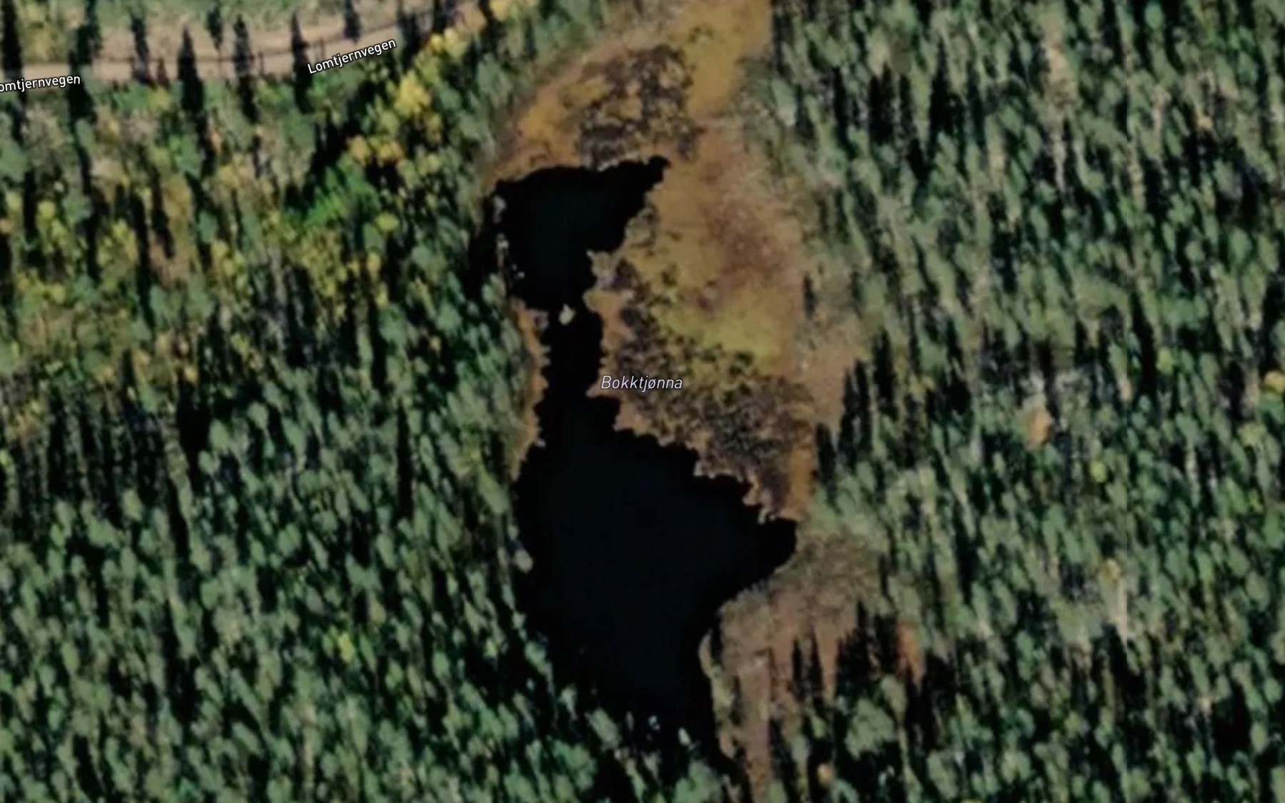 Satellite map of the Bokktjonna