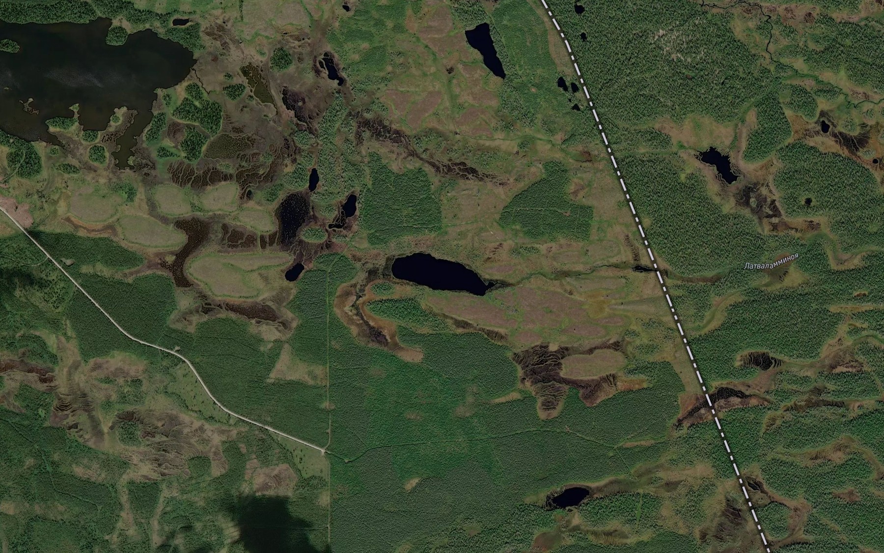 Satellite map of the Latvalampi