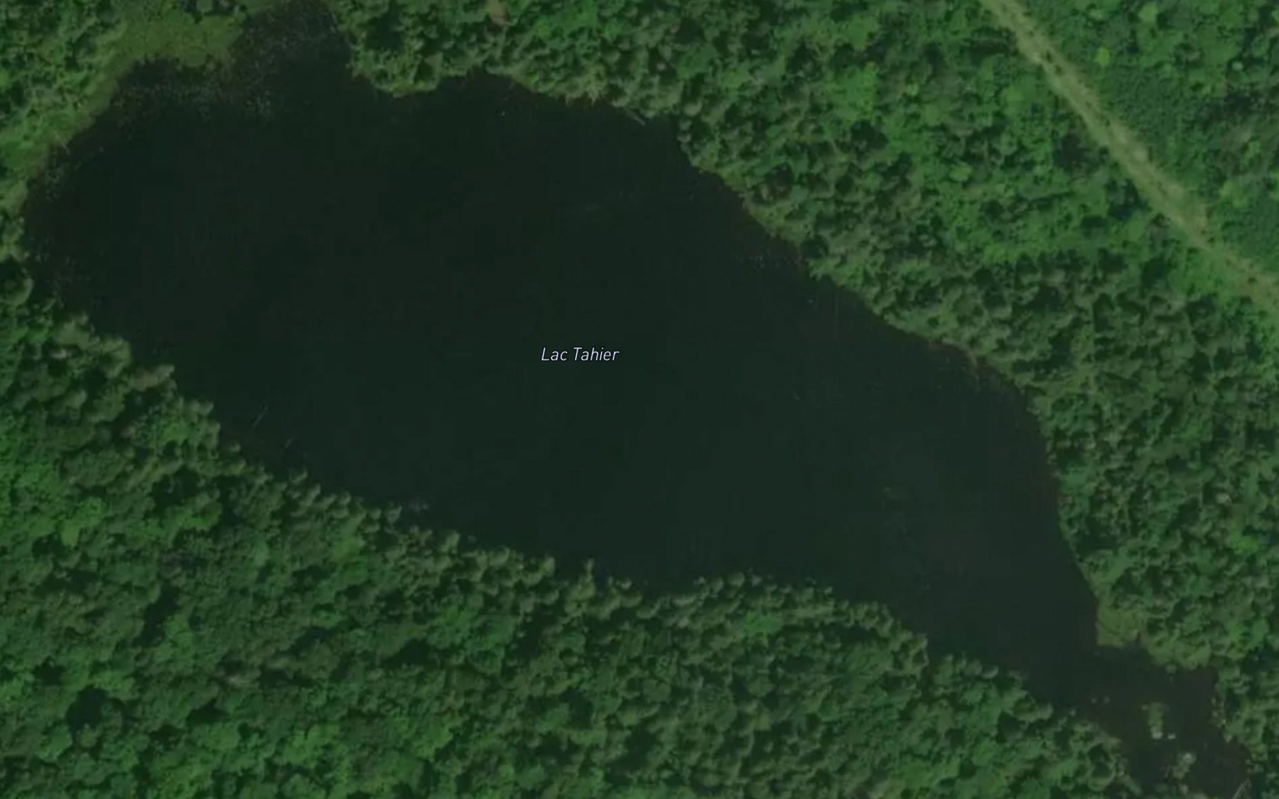 Satellite map of the Lac Tahier