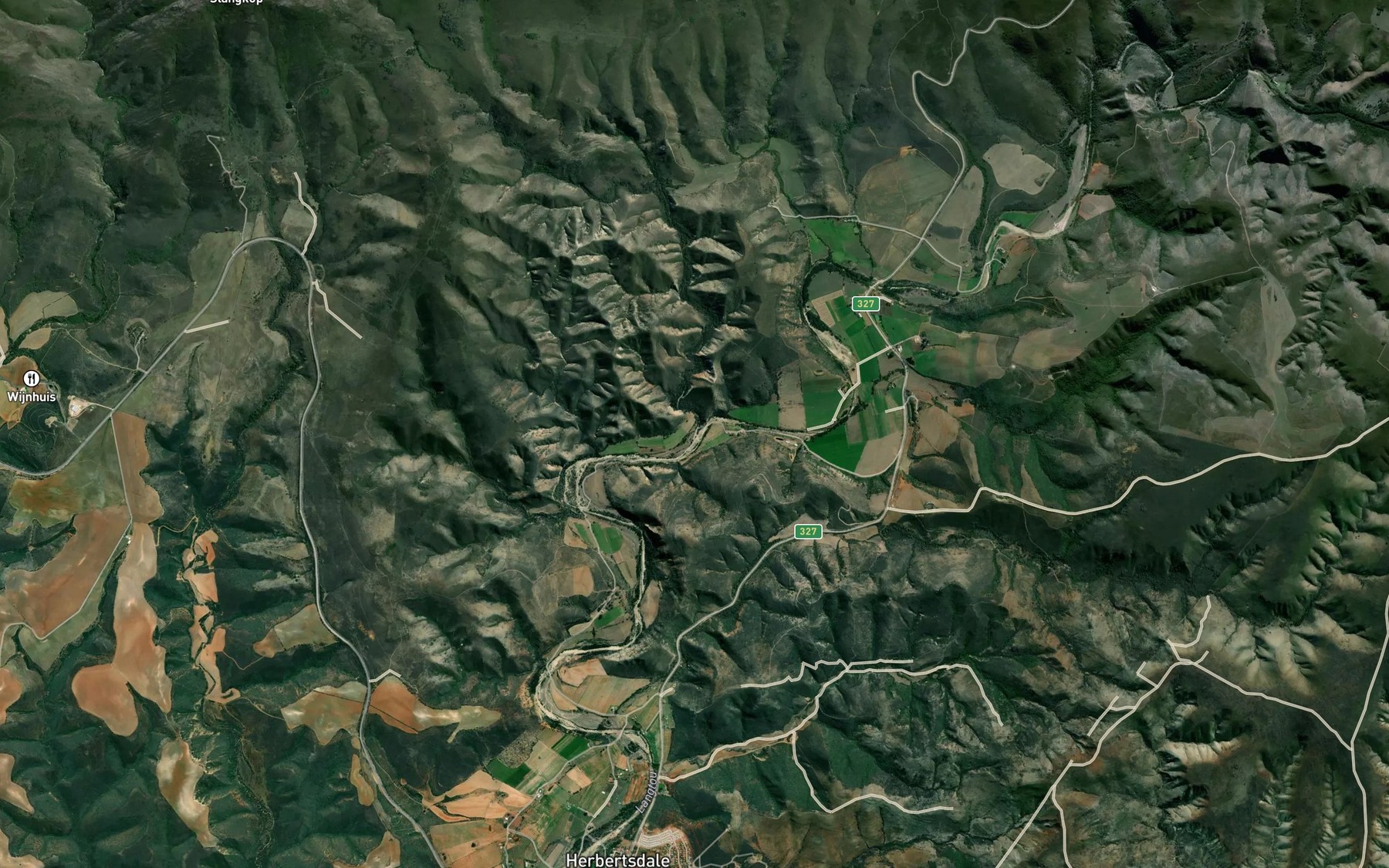 Satellite map of the Langfonteinrivier
