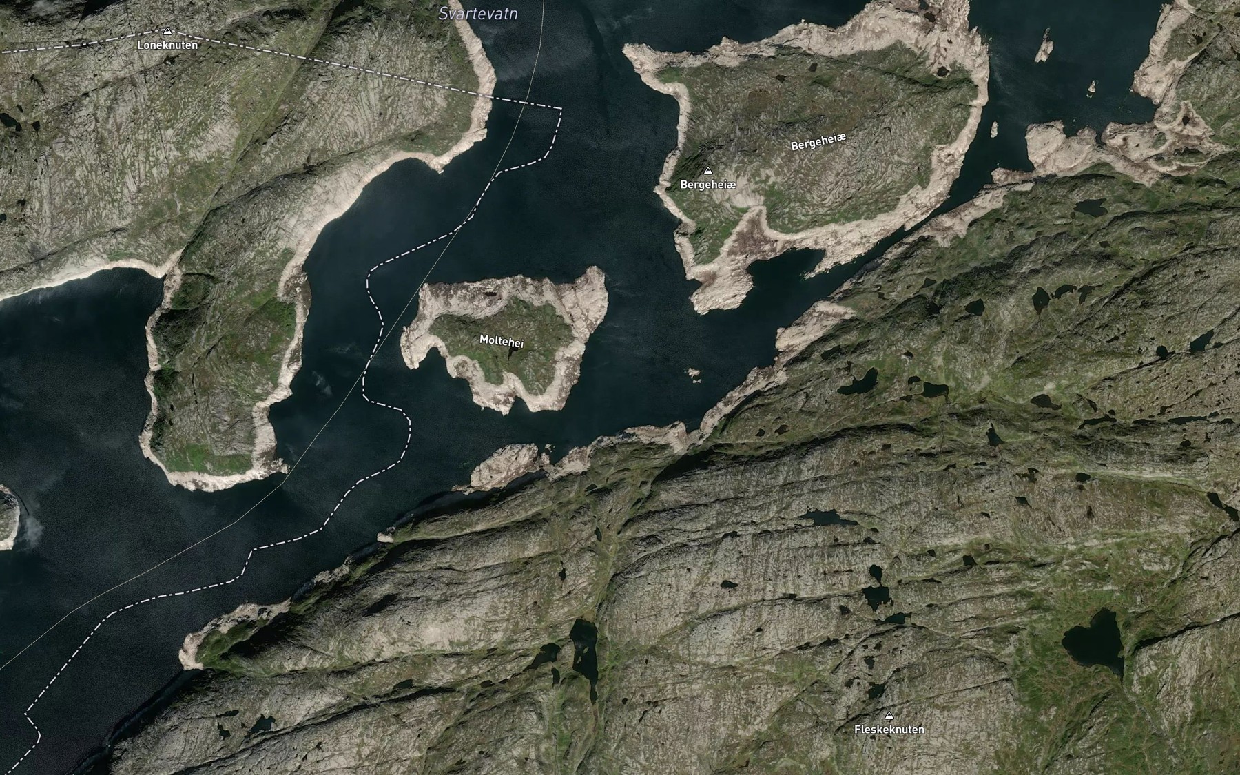 Satellite map of the Torjustjorn