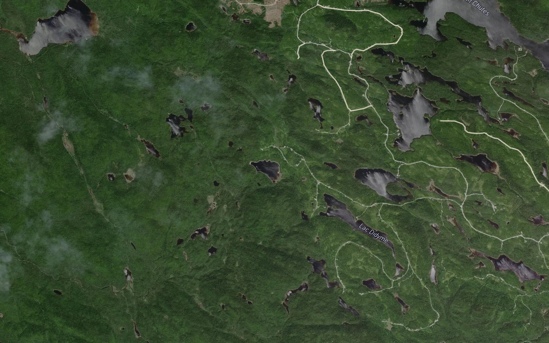 Satellite map of the Lac Charbon