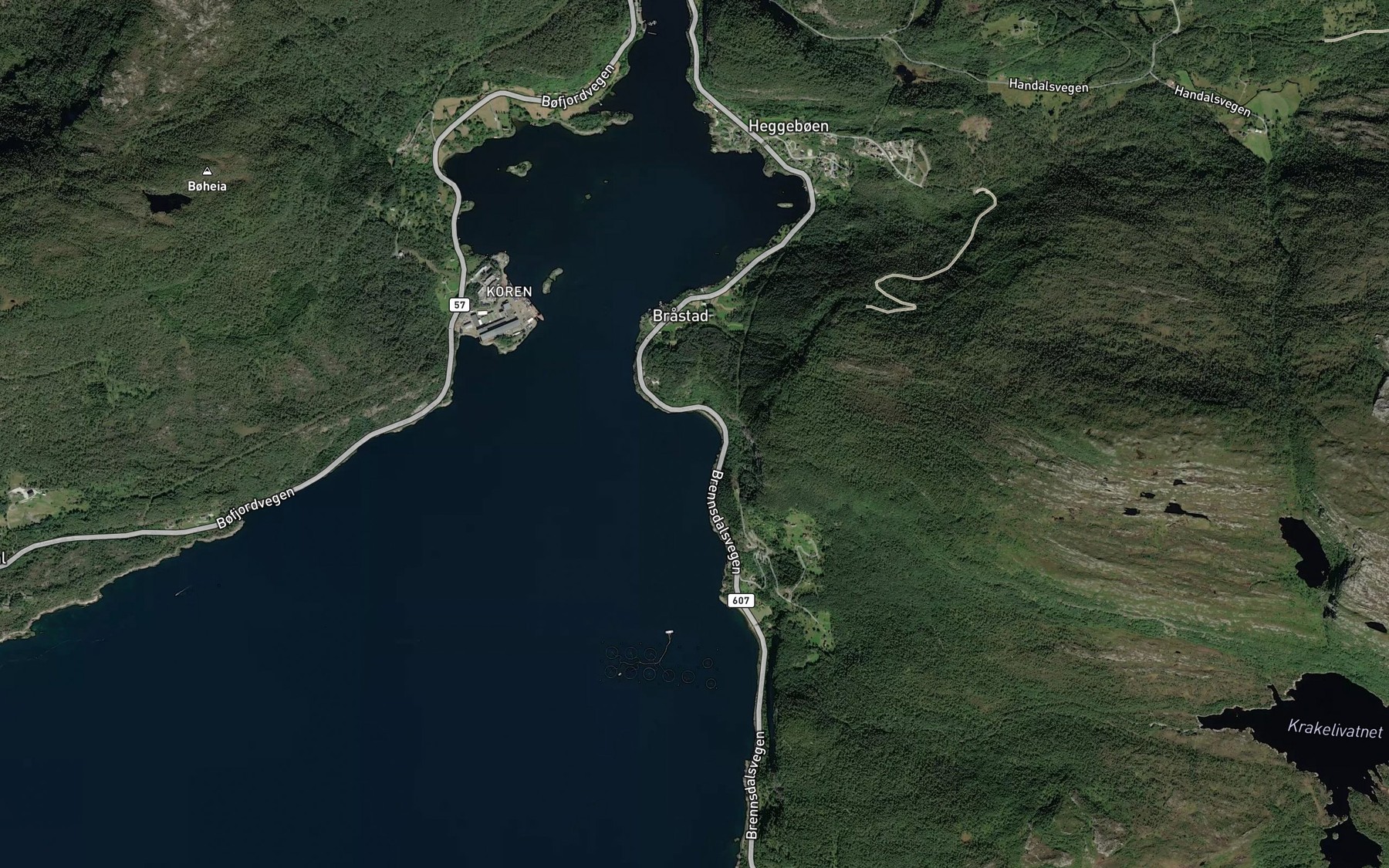 Satellite map of the Karlsvika