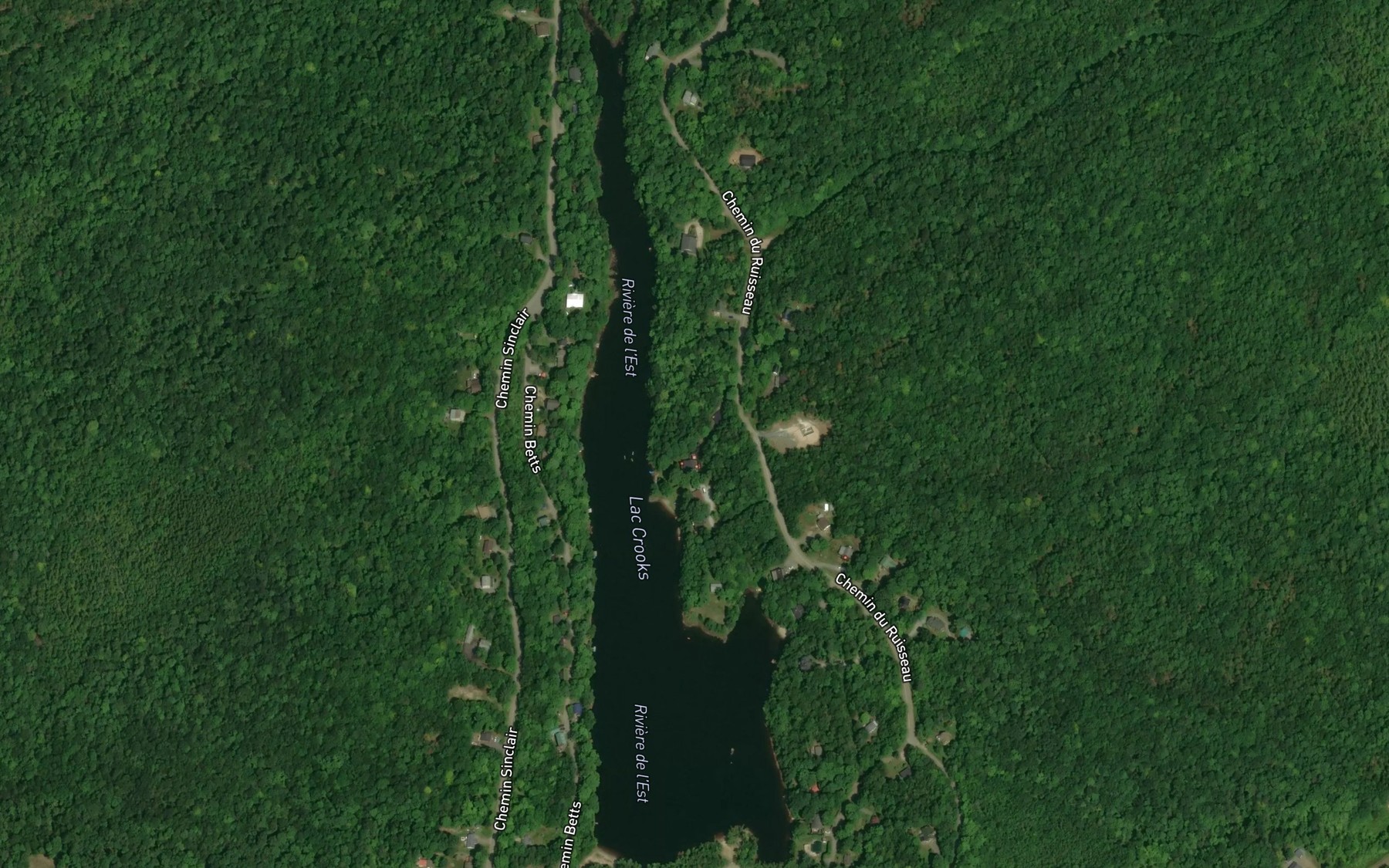 Satellite map of the Lac Crooks