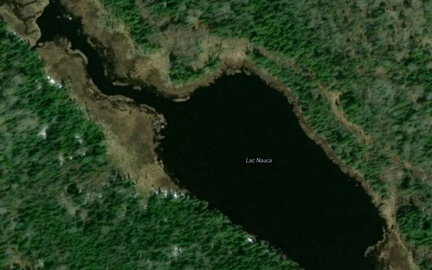 Satellite map of the Lac Nauca