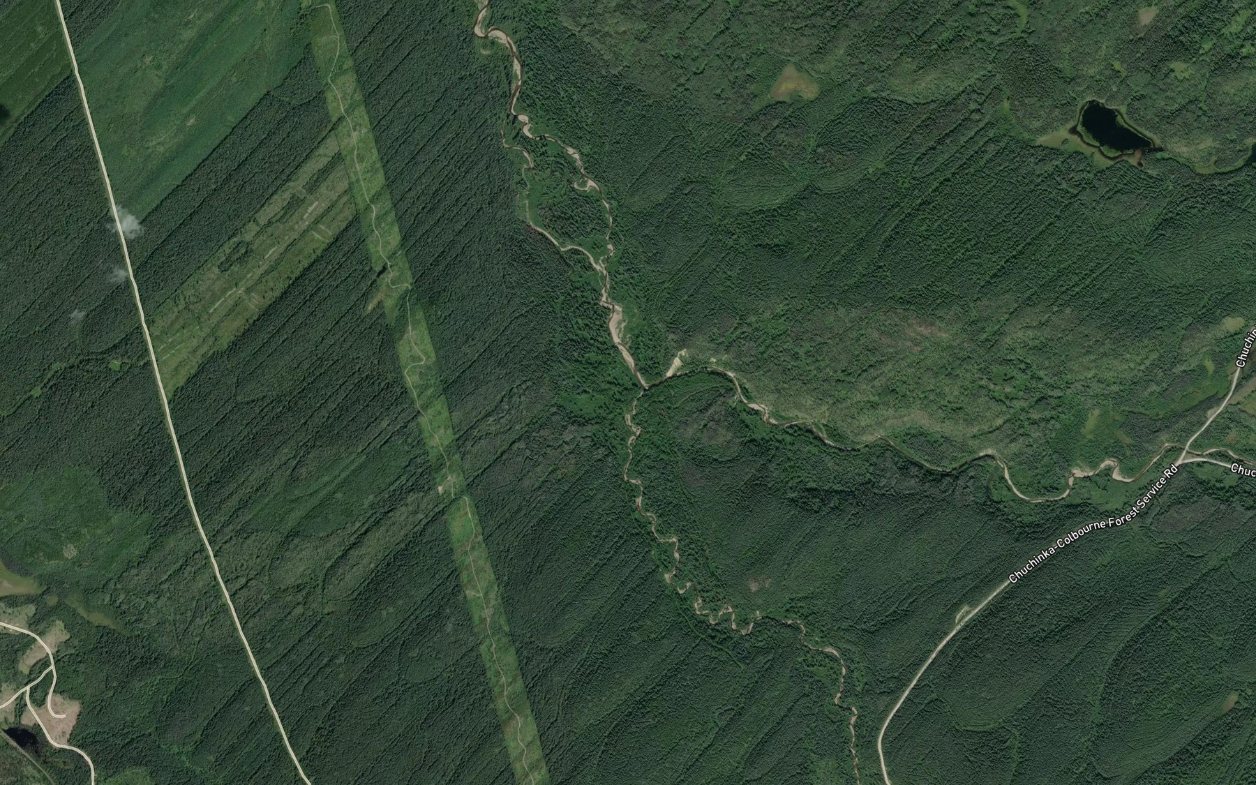 Satellite map of the Chuchinka Creek