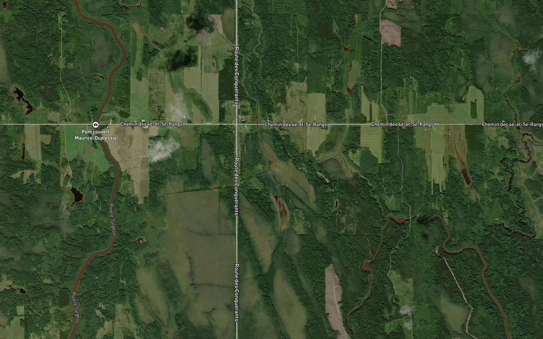 Satellite map of the Branche Tremblay