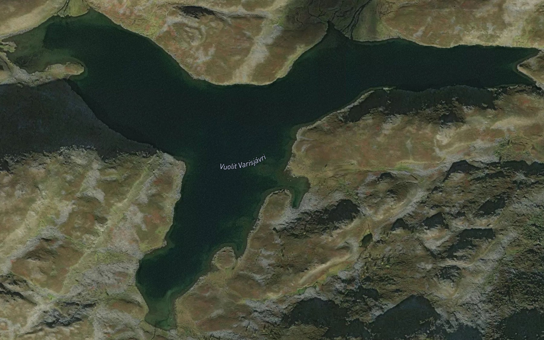Satellite map of the Varisjavri,vuolit