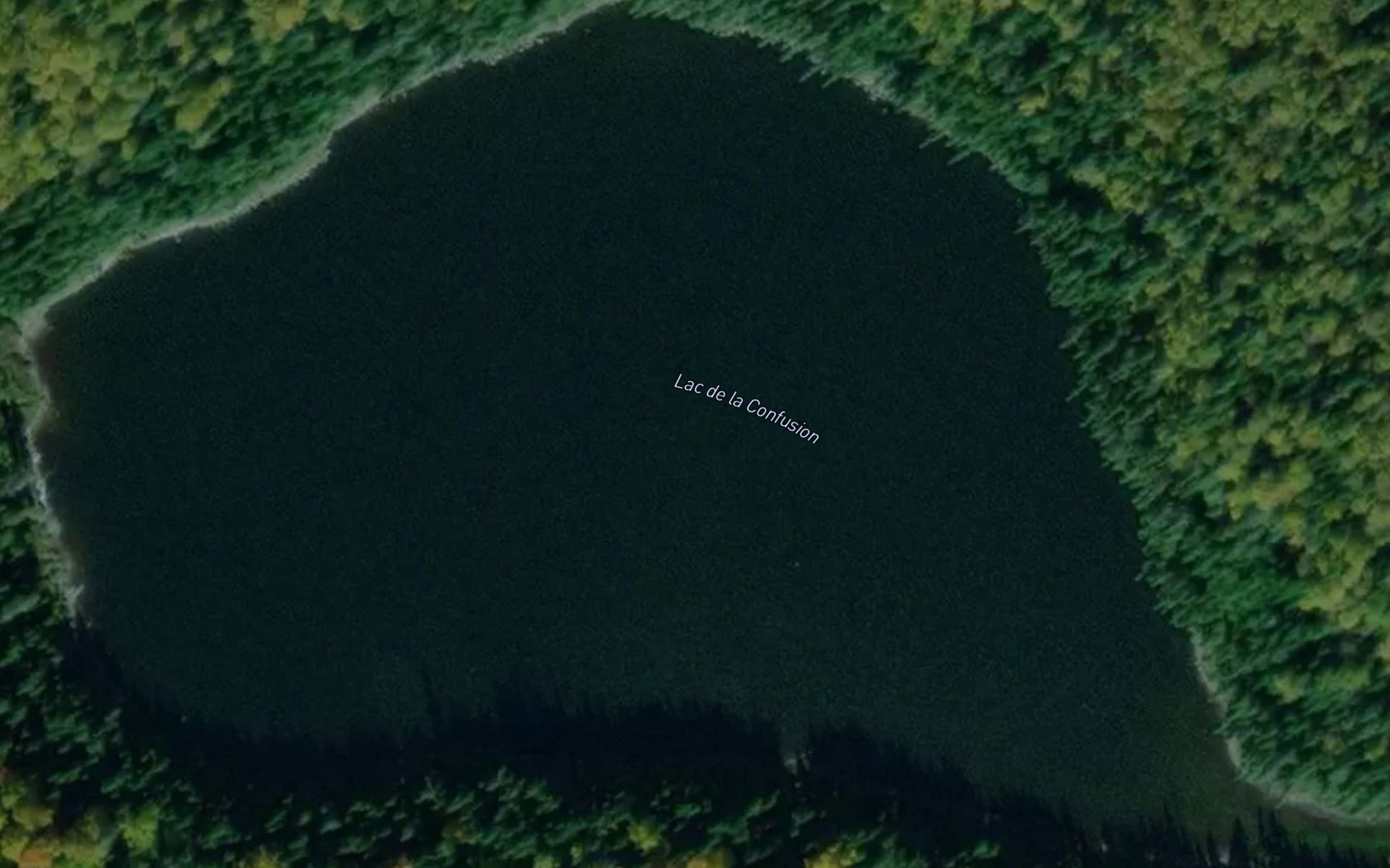 Satellite map of the Lac de la Confusion