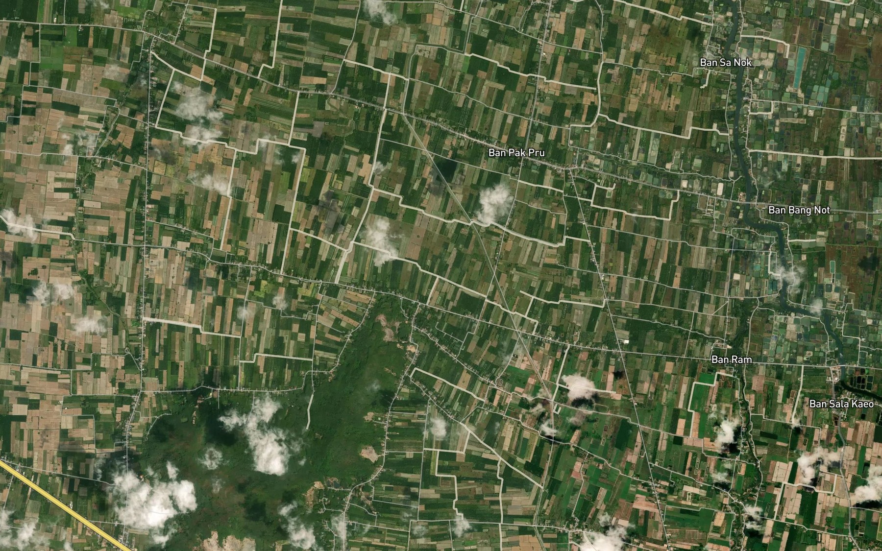 Satellite map of the Khlong Nong Chorakhe