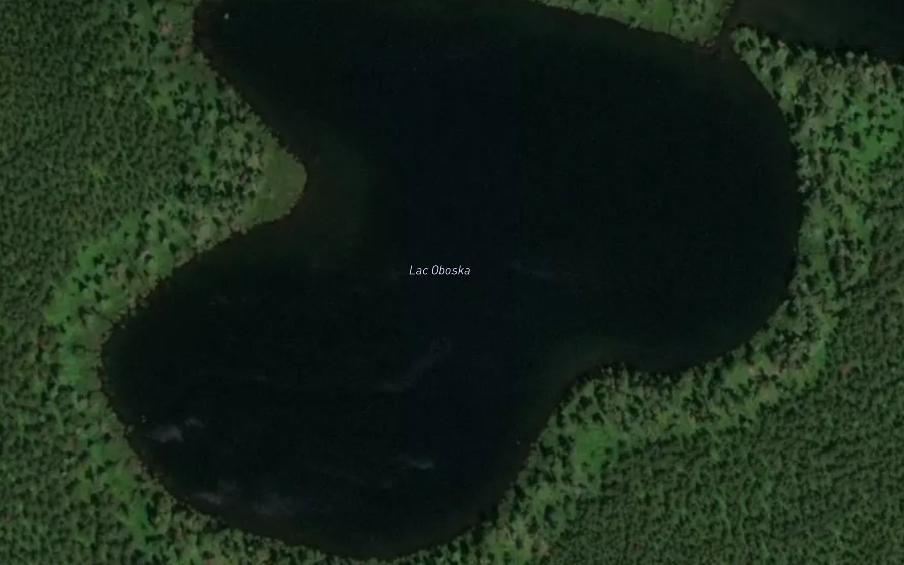 Satellite map of the Lac Oboska