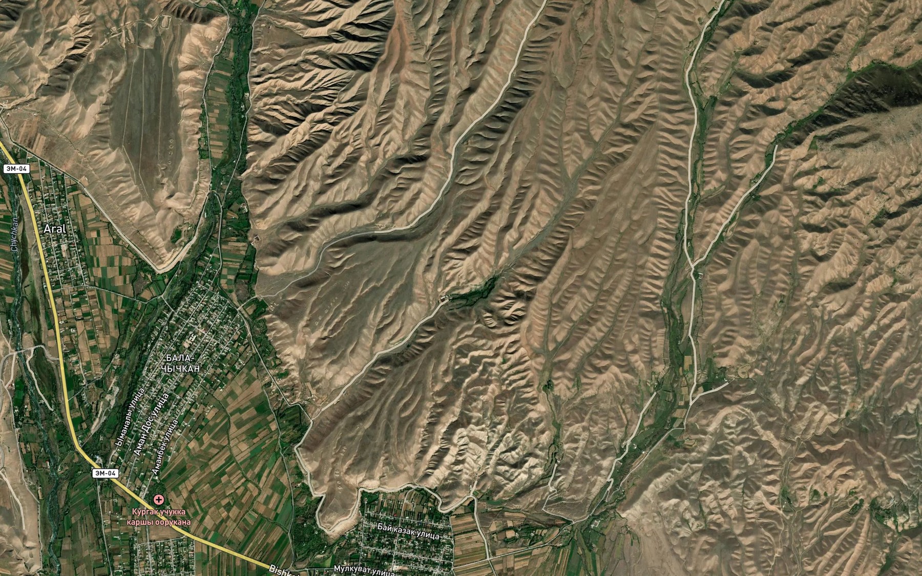 Satellite map of the Rodnik Chaydykodaybulak