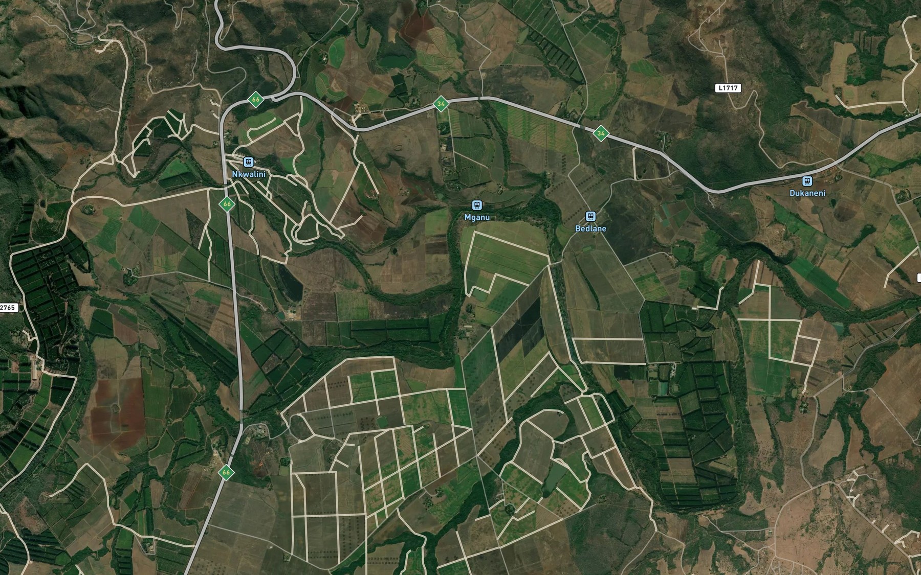 Satellite map of the INkwalinye