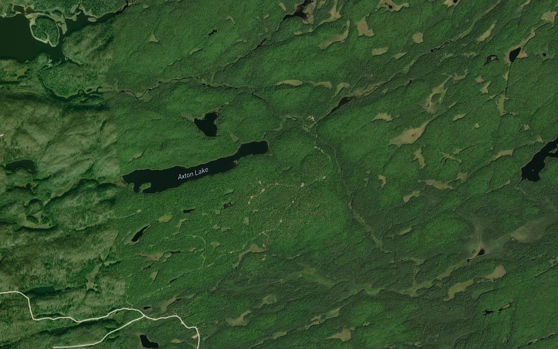 Satellite map of the Nokomis Creek