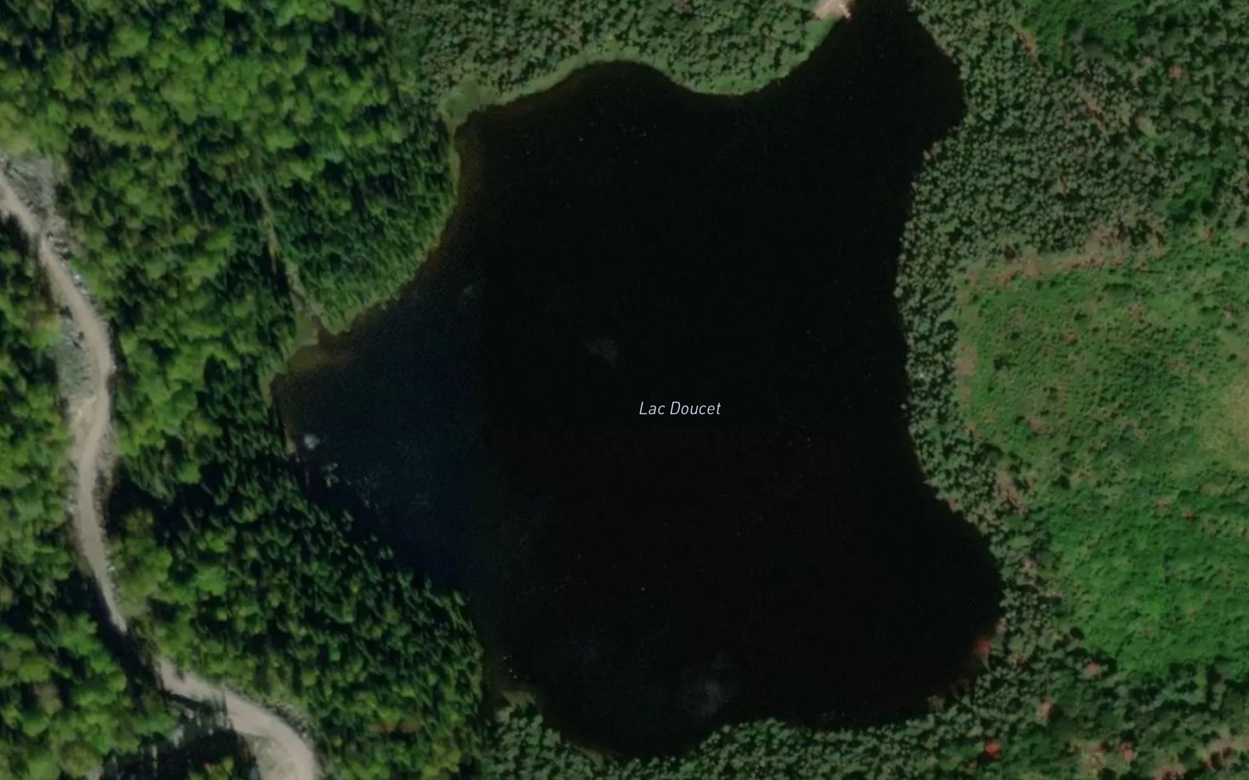 Satellite map of the Lac Doucet