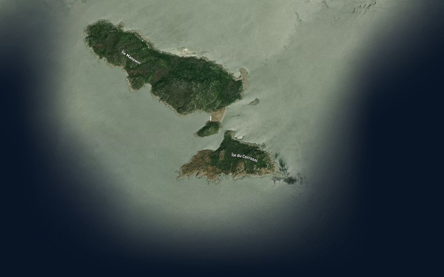 Satellite map of the Anse a Blouin